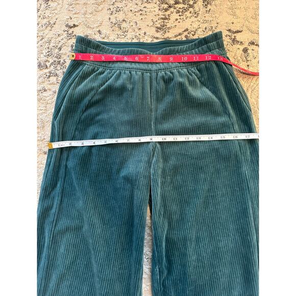Lululemon Scuba MR Wide Leg Pant Velvet Cord Sz. 4 Storm Teal - Picture 5 of 7